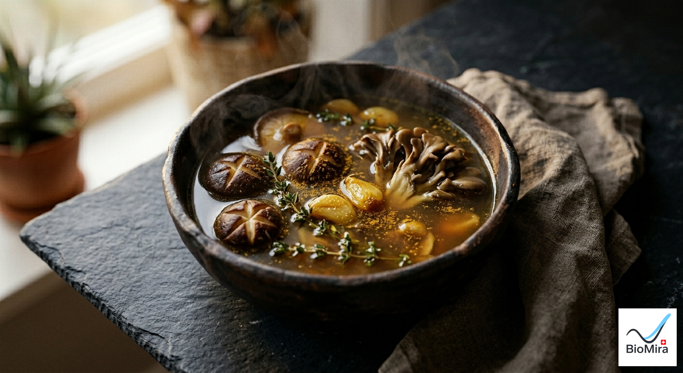 Bouillon d'Os & Champignons Adaptogènes